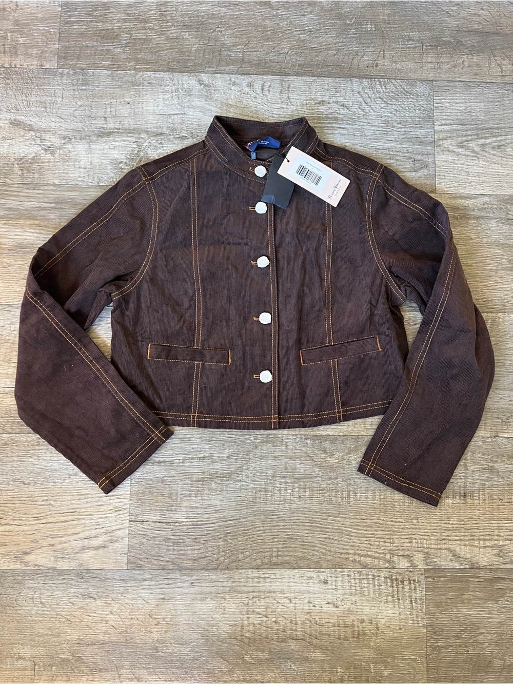 Rowing Blazers Women’s Corduroy Jacket in Brown 100% Cotton - Picture 4 of 7